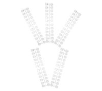120 Pièces Planche D’exposition, Support Transparent Stable | Plastique Haute Transparence, Base Plate Solide, Usage Entraînement Manucure, pour Faux Ongles et Vernis Gel