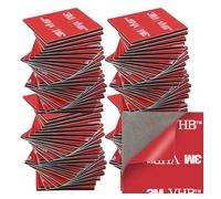 120 Pièces Scotch Double Face Extra Fort, Scotch Double Face, ImperméAble Et RéSistant Aux Hautes TempéRatures, Applicable To Voiture, Exterieur,RéParation, Fixation, Bureau, Carré(30mm*30mm)