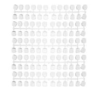 120 Pièces Support D’entraînement, Base Plate en Plastique | Affichage Précis des Teintes, Look Salon Professionnel, pour Faux Ongles et Vernis, Usage Mobile