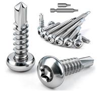 120 Pièces Torx Vis Autoforeuse Inox 410,Visse Autoforeuse Metal M4,2X13Mm Vis Autoperforante Din 7504 Torx Tête Bombée Rond[CA183]