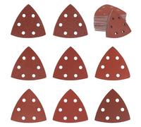 120 Pièces Triangles de Ponçage 93 x 93 x 93 mm Feuilles Abrasives Triangulaire Papier Poncage Granularité 40 60 80 120 180 240 320 400 Papier Abrasif pour Ponceuse