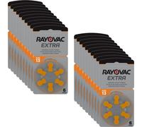 120 Piles auditives Rayovac 13 Extra Advanced/Pile auditive PR48 / Piles pour appareils auditifs / 13AE,A13,DA13,P13,PR13H