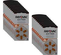 60 piles auditives Rayovac Extra Advanced 312 marron (blister de 10 x 6) 2020