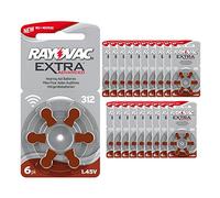 120 Piles auditives Rayovac 312 Extra Advanced/Pile auditive PR41 / Piles pour appareils auditifs / 312AE,A312,DA312,P312,PR312H