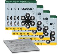 120 piles auditives VARTA ecopack jaune 10 (20 x blister de 6) + chiffon de n...