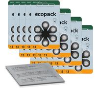 60x taille Varta Ecopack. 13 piles auditives PR48 10x blister de 6, couleur...