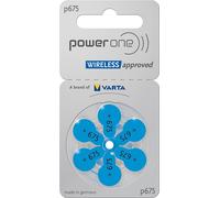 120 piles auditives Varta Power One 1,4 V 650 mAh P675 pack de 20 x 6 PR44