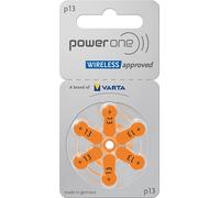 120 piles auditives Varta Power One 1,45 V 300 mAh P13 pack de 20 x 6 PR48