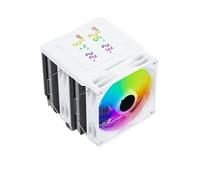 120 radiateurs numériques refroidis par Air, surveillance du CPU et du GPU en même temps/Support LGA1851/1700/AM5(Digital ARGB White)