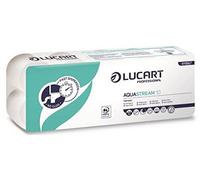 120 Rouleaux Papier Toilette LUCART aquastream, 2 plis, 200 feuilles par rouleau, 811b67