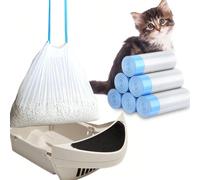 120 sacs à litière pour chat avec cordon de serrage, compatibles avec Litter-Robot 3/4. Sacs de remplacement résistants pour la boîte à litière du chat. 20 pièces,80 pièces,120 piècesAnimal,Blocs de c