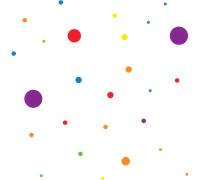 120 stickers ronds multicolores