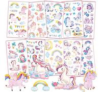 120+ Tatouage Licorne, Tatouage Enfant Fille, Tatouage Ephemere Enfant pour Décoration Licorne Pinata Jouet Cadeau Fille 4 5 6 7 8 9 10 ans Anniversaire