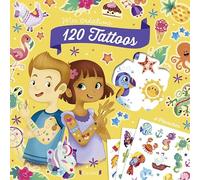120 tattoos - Pochette Tattoos colorés d'animaux et attrape-rêves - À partir de 5 ans