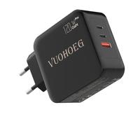 120 W USB C Chargeur PD 3.0 USB C GAN Adaptateur secteur à 3 ports compatible avec MacBook Pro 16" 2021, Dell XPS, iPhone 15 Pro Max/Pro/15/14 Pro Max/14, Galaxy S23 Ultra/S23/S22