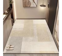 120 x 120 cm Paillasson D'entrée Pour Intérieur Et Extérieur, Tapis Modernes À Bordure Avec Envers Antidérapant, Faciles À Nettoyer, Tapis De Sol Doux À Poils Courts Pour Salon, Cuisine Et Chambre