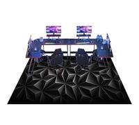 120 x 160 cm Tapis Protecteur de Sol pour fauteuils de Gaming, Tapis Chaise de Bureau Antidérapant Tapis Gaming Sol, Tapis Chaise de Bureau, Tapis de chaise multi-surfaces, pour stratifié, parquet