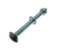 120 x Coach Carrosse de coupe carrée Boulon M8 8 mm x 90 mm Entièrement filetée + écrou