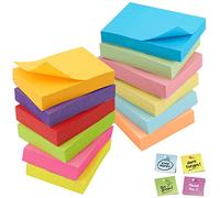 1200 Feuilles Postite Couleur Notes Autocollantes 50mm x 38mm Nota Bene Postit Postite Bureau Feuillets Autocollants Notes Postées Notes Super Adhésives Sticky Notes pour Maison, Bureau, école