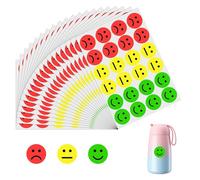 1200 Pièces 2.5cm Gommettes Smile Autocollant,Autocollants ronds visage souriant,Gommette Smiley Enfant Autocollant Sticker,Récompenses de comportement scolaire pour les enseignants(Rouge,Jaune,Vert)