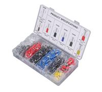 1200 pièces de bornes de raccordement pressées à froid Kit de bornes pour tubes en cuivre Kit d'assortiment de sertissage de fils multifonctions