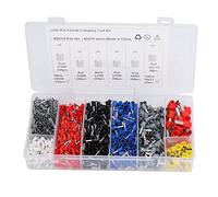 1200 pièces de manchons isolés pour fils, connecteurs à sertir, kit de terminaux électriques assortis avec 8 tailles, terminal à sertir en cuivre plaqué étain pour l’automobile et