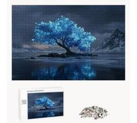 1200 Pièces Puzzle Adulte - Fabrication en Bois Robuste (Pièces Standards) - Bleu & Arbre - 75 x 50 cm - Décoration Murale et Détente - Article de Loisir Créatif pour Les 14 Ans et Plus P3#640