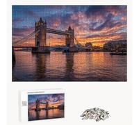 1200 Pièces Puzzle Adulte - Fabrication en Bois Robuste (Pièces Standards) - Londres & Pont - 75 x 50 cm - Décoration Murale et Détente - Article de Loisir Créatif pour Les 14 Ans et Plus P3#400