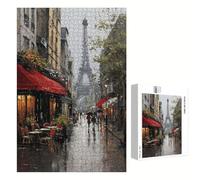 1200 Pièces Puzzle Adulte - Fabrication en Bois Robuste (Pièces Standards) - Paris & Street View - 75 x 50 cm - Décoration Murale et Détente - Article de Loisir Créatif pour les 14 Ans et Plus P3#1129