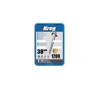 1200 vis galvanisés - 7 x 38 mm - filetage fin - Maxi-Loc carré