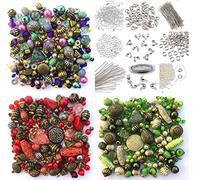 1200 x Belle sélection de Trois Couleurs coordonné Bijoux Perles pour Fabrication Bijoux Starter Kit