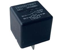 120007827 Relais automobile multi-usage 12 V 5 broches compatible avec les modèles Opel/Vauxhall 2012-2018 pour fusible sous capot/panneau de relais, boîtier noir, bornes à lame