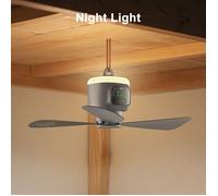 12000mAh ventilateurs de plafond de Camping en plein Air tente circulateur d'air refroidisseur Rechargeable télécommande lumière LED