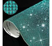 12000pcs 2mm Bling Bling Strass Patch Cristal Autocollant DIY Décoration De Voiture Autocollant Auto-Adhésif Glitter Strass Gem Autocollant pour Voiture et Artisanat Décoration(Bleu lac)