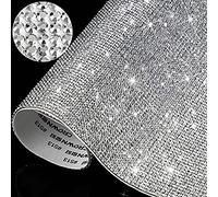 12000pcs 2mm Bling Bling Strass Patch Cristal Autocollant DIY Décoration De Voiture Autocollant Auto-Adhésif Glitter Strass Gem Autocollant pour Voiture et Artisanat Décoration(Argenté)