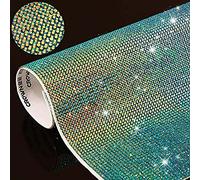 12000pcs 2mm Bling Bling Strass Patch Cristal Autocollant DIY Décoration De Voiture Autocollant Auto-Adhésif Glitter Strass Gem Autocollant pour Voiture et Artisanat Décoration (bleu clair)