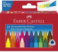 [120024] Faber-Castell Étui de 24 craies triangulaires à la Cire