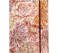 120026c - Chemise À Élastique Bouquet Fleuri - 24 X 32 Cm - 3 Rabats - Carte Pelliculée Soft Touch - Intérieur Imprimé Amaranthe - Collecion Orange Botanique[Z999]