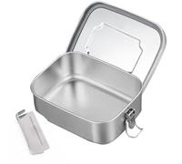 1200ml Boîte Bento DéJeuner Acier Inoxydable, Lunch Box Portable avec Compartiment Amovible, Boite Gouter Anti Fuite, Boîtes Alimentaire pour Enfants, Adultes, Ecole, Travail, Bureau, Voyage, Camping