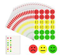 1200pcs Gommettes Smile Autocollant,Autocollants Ronds Visage Souriant,Gommette Smiley Enfant Autocollant Sticker,Récompenses De Comportement Scolaire Pour Les Enseignants