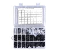 1200pcs Nitrile Rubber Scelling Joint plusieurs tailles O Anneaux en forme Kit d'assortiment noir