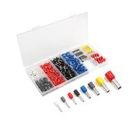 1200Pcs Wire Copper Crimp Connector Ferrules kit Insulated Cord Pin End Terminal 0.5mm-6.0mm2