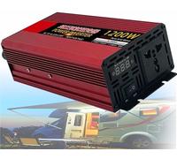 1200W/1600W/2000W/2500W/3000W/4000W/5000W/6000W/8000W Convertisseur Pur Sinus DC 12V/24V/48V/60V/72V à AC 110V/220V 230V pour Bateaux,RV,Solar,Camping,Voyage,Outdoor(1200W,48Vto110V)