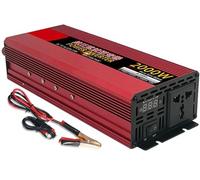 1200W/1600W/2000W/2500W/3000W/4000W/5000W/6000W/8000W Convertisseur Pur Sinus DC 12V/24V/48V/60V/72V à AC 110V/220V 230V Transformateur pour Bateaux,RV,Solar,Camping,Voyage,Outdoor(2000W,12Vto110V)