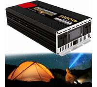 1200W/1600W/2000W/2500W/3000W/4000W/5000W/6000W/8000W Onduleur à Onde Sinusoïdale Pure,DC 12V 24V 48V 60V 72V à 110V/220V 230V AC for Voiture,RV,Solar,Camping,Voyage,Outdoor(5000w,24Vto110V)