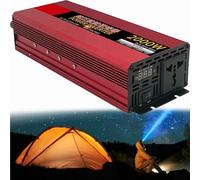 1200W/1600W/2000W/2500W/3000W/4000W/5000W/6000W/8000W Onduleur à Onde Sinusoïdale Pure,DC 12V 24V 48V 60V 72V à 110V/220V 230V AC for Voiture,RV,Solar,Camping,Voyage,Outdoor(2000W,48Vto110V)