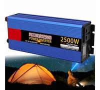 1200W/1600W/2000W/2500W/3000W/4000W/5000W/6000W/8000W Onduleur à Onde Sinusoïdale Pure,DC 12V 24V 48V 60V 72V à 110V/220V 230V AC for Voiture,RV,Solar,Camping,Voyage,Outdoor(2500W,24Vto220V)