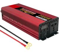 1200w / 1600w / 2000w / 2500w / 3000w / 4000w / 5000w / 6000w / 8000w Onduleur à Onde Sinusoïdale Pure, DC 12v / 24v / 48v / 60v / 72v à 110v / 230v, avec Affichage Numé, 2000W, 48Vto110V