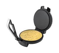 1200W Roti Maker Appareil à Crêpes électriquePresse A Tortillas en Fonte Tortilla et Machine à Crêpe Température Réglable Avec Voyant et Poignée, Facile à Nettoyer ldéal pour Omelettes, Pizzas, Tacos