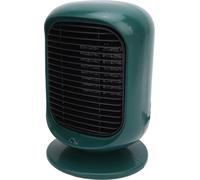 1200W Space Heater Desktop Electric Space Heater PTC Graphene Heating 2 Gears Temperature Control for Home Office Bedroom Indoor Use Dark Green EU Plug 220V